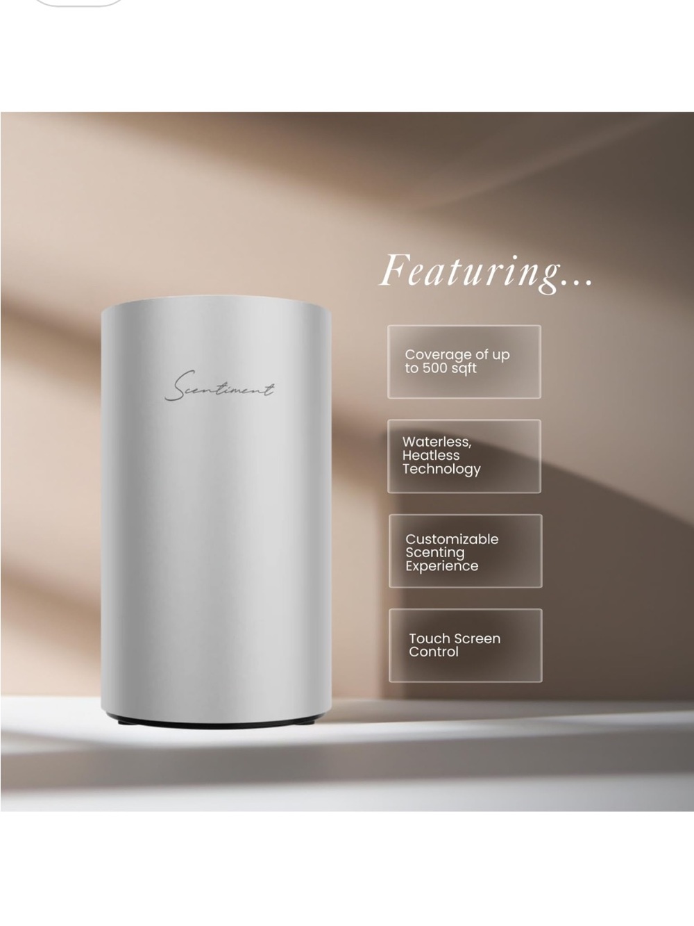 Sentiment Mini Diffuser Silver - Picture 3 of 8